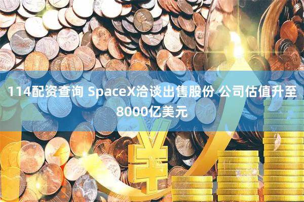114配资查询 SpaceX洽谈出售股份 公司估值升至8000亿美元